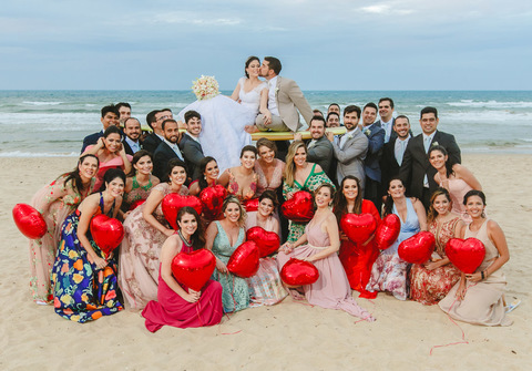 Casamentos de Casamento na Praia do Futuro | Barraca Gran Royal | Melissa + Victor