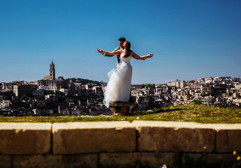 Wedding de Wedding session Barbara & Marino, location of Mel Gibson's Christ's Passion movie