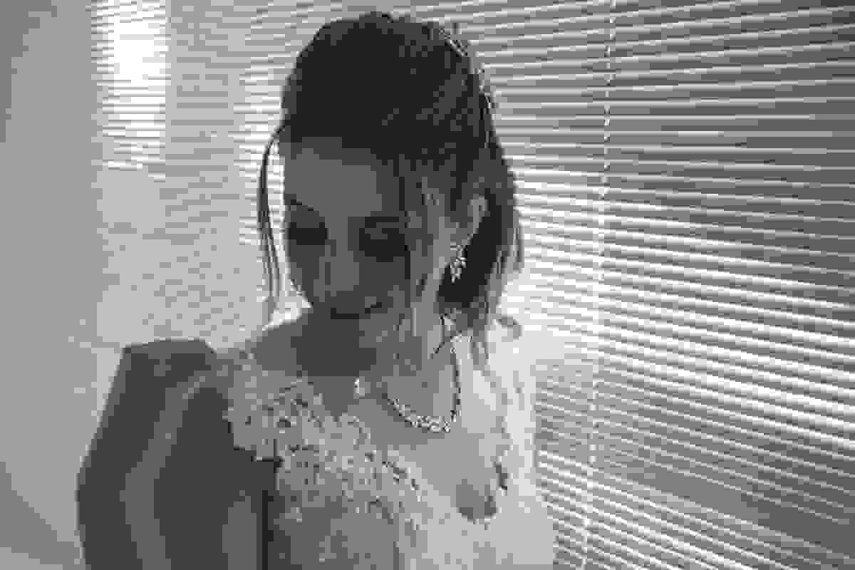 noiva em suite em making off
