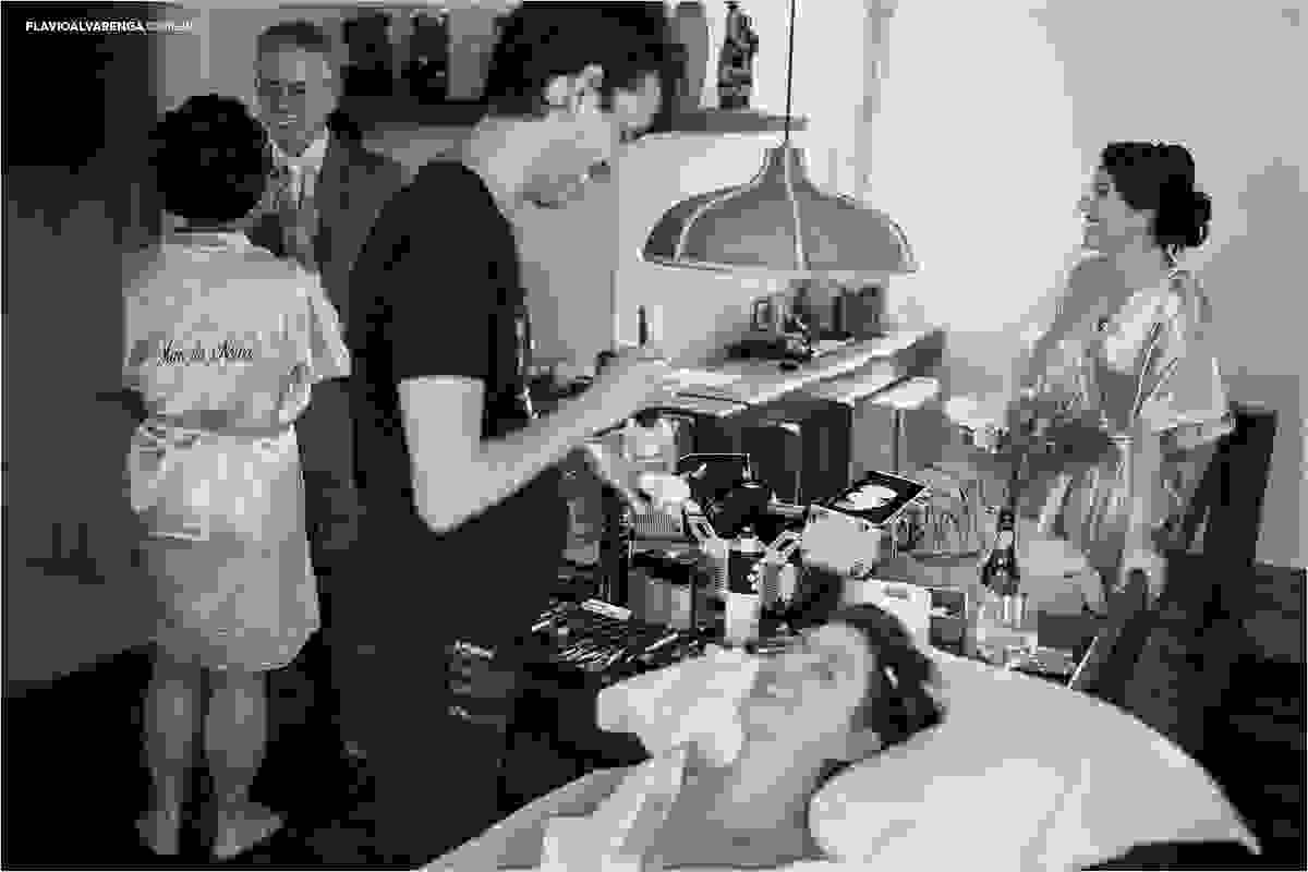Familia da noiva no making of