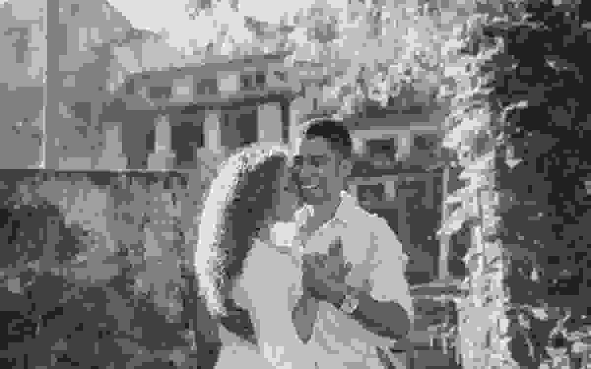 daniela wergles e fabio pergentino em samba de gafieira no largo do boticário