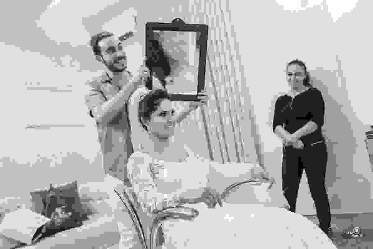 Penteado da noiva - fotografia da espaço fotografico goiania