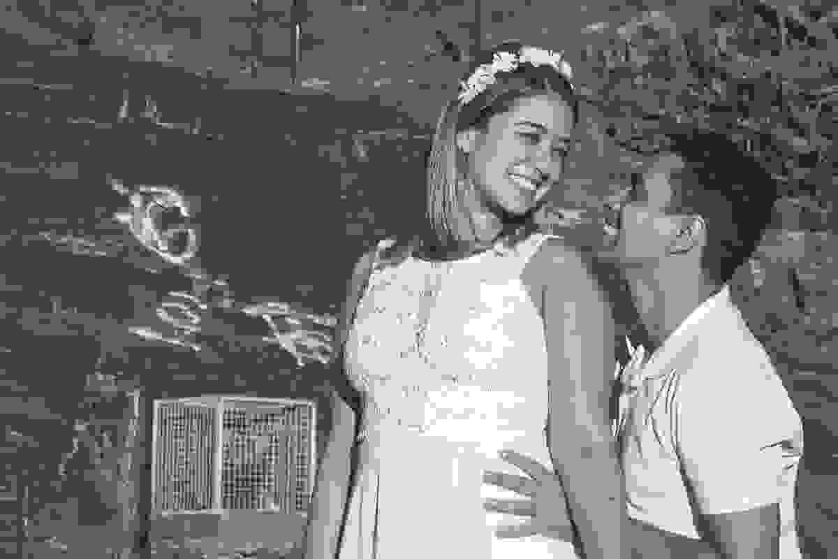 fotografia de casamento na praia casal sorrindo