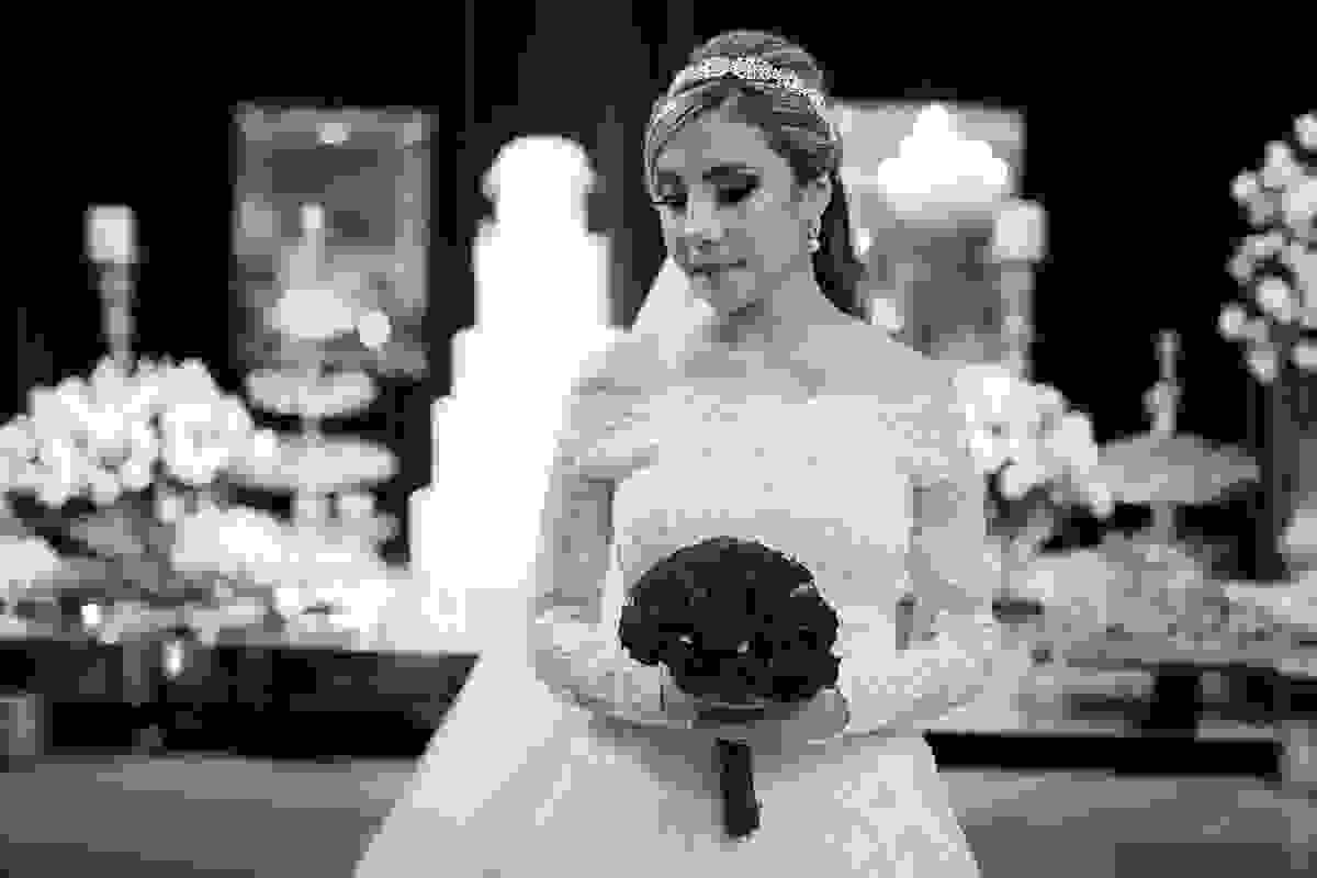 noiva com o bouquet