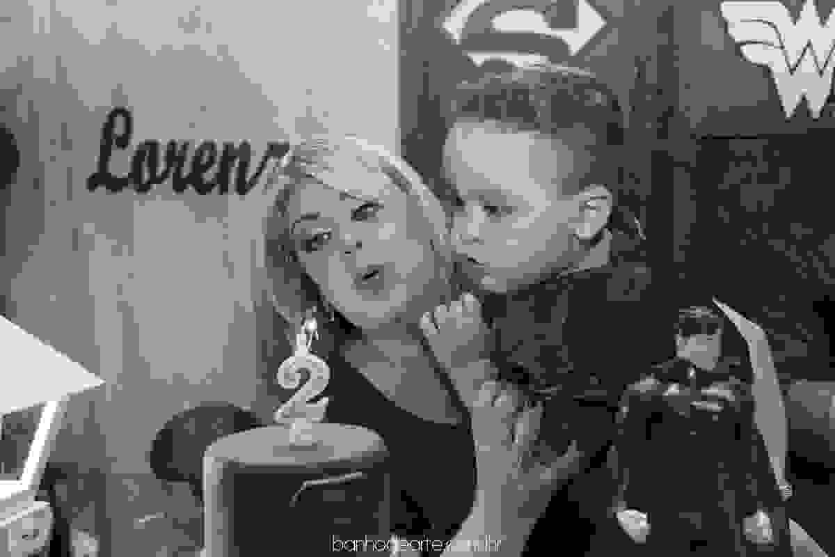 Aniversário tema Super Homem e Mulher Maravilha | Isadora e Lorenzo