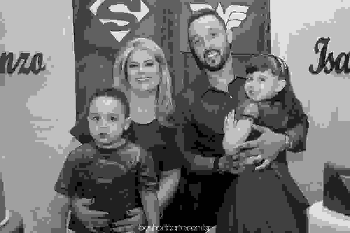 Aniversário tema Super Homem e Mulher Maravilha | Isadora e Lorenzo