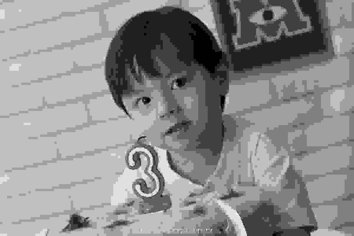 Tema Monstros S.A | Yuri Kenzo 3 anos fotografado por Banho de Arte