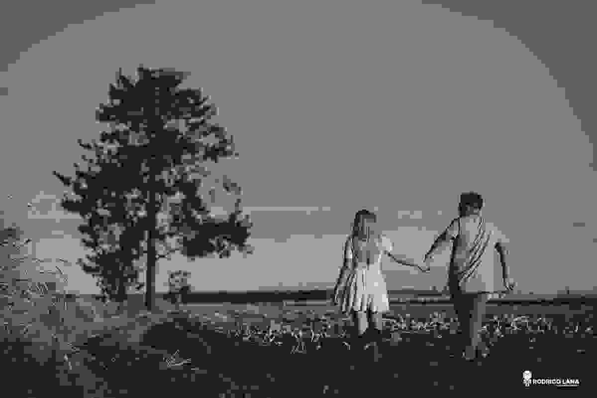 caminhando pelo campo