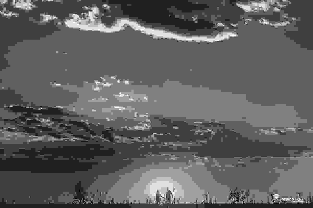 um pôr do sol em brasília encantador