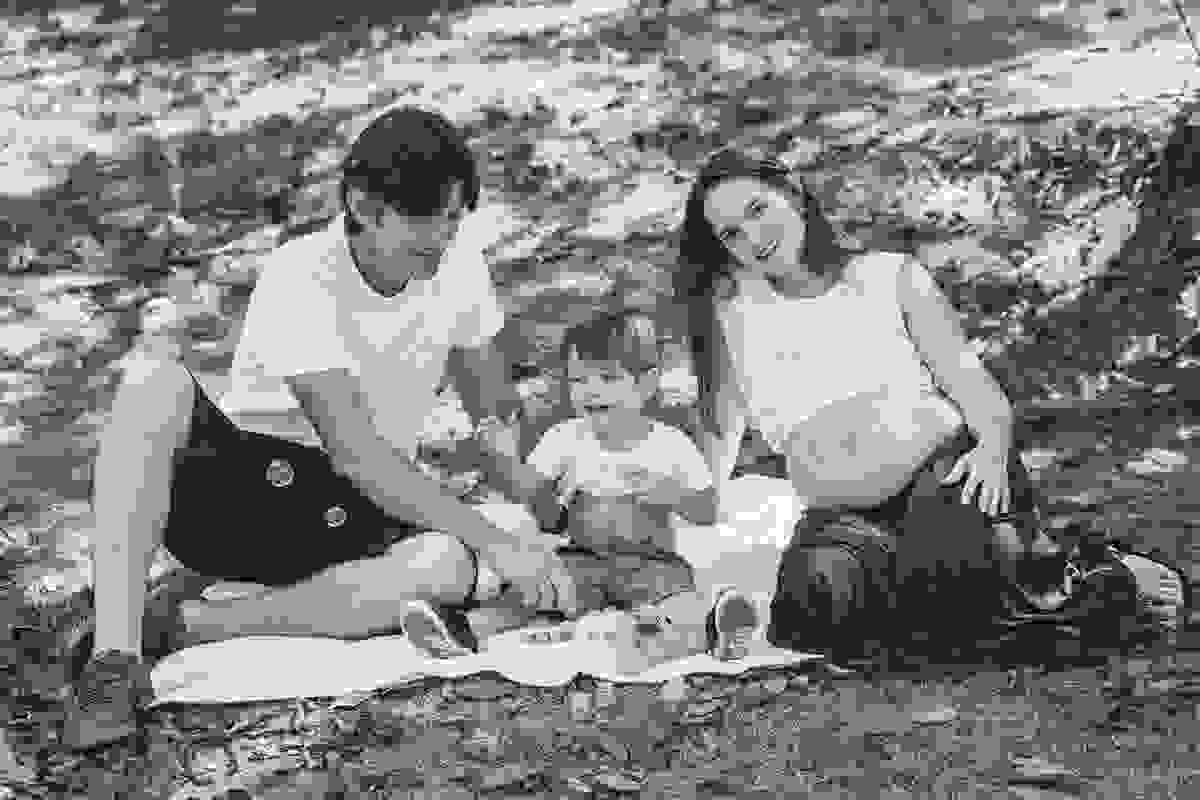 ensaio de gestante realizado em Vargem alta no sitio colina park com o casal de iconha