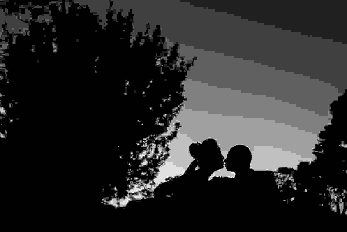 foto arte, daniel scherer, fotografo de casamento, pose de noivos, silhueta,