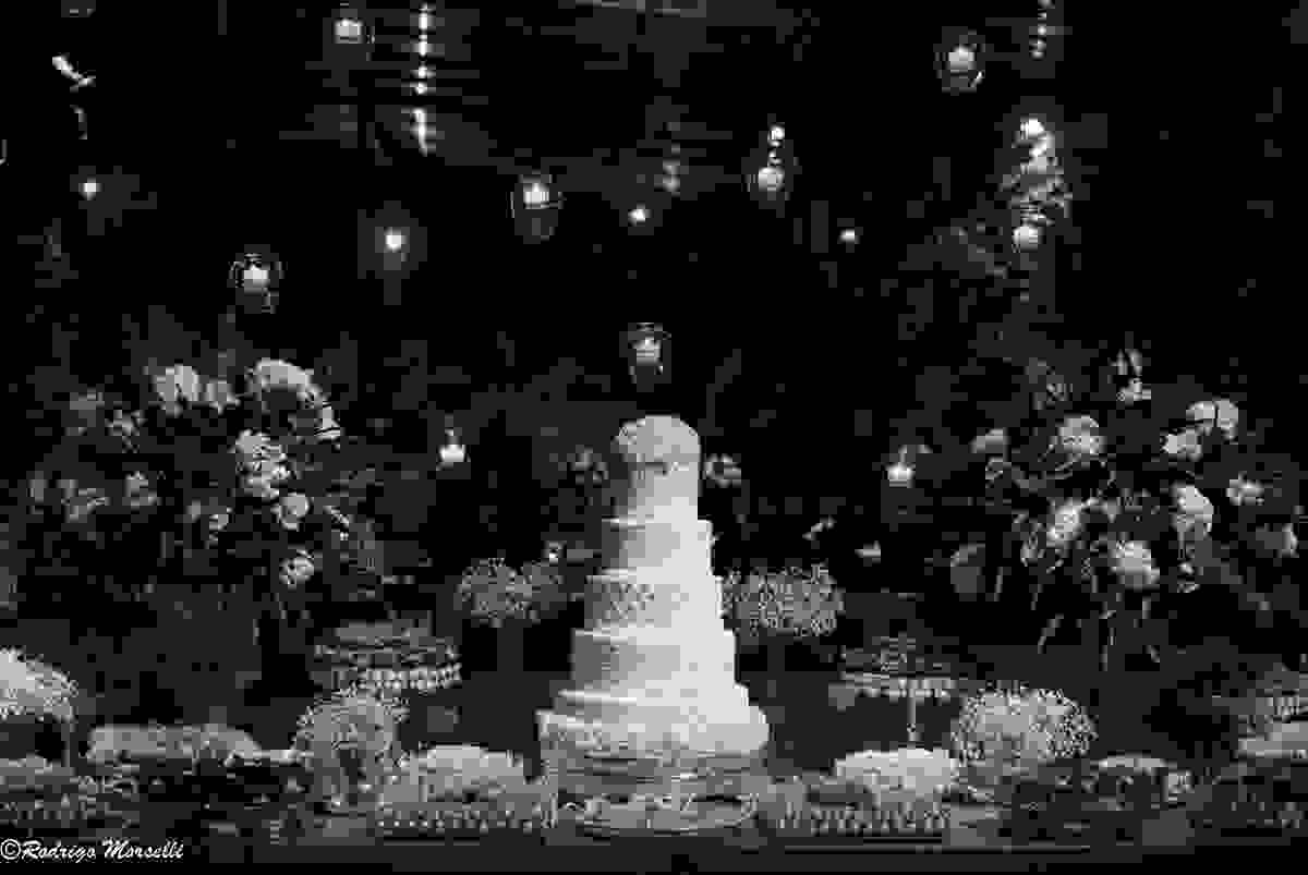 bolo de casamento na casa de festas Quinta do Chapecó no Rio de Janeiro