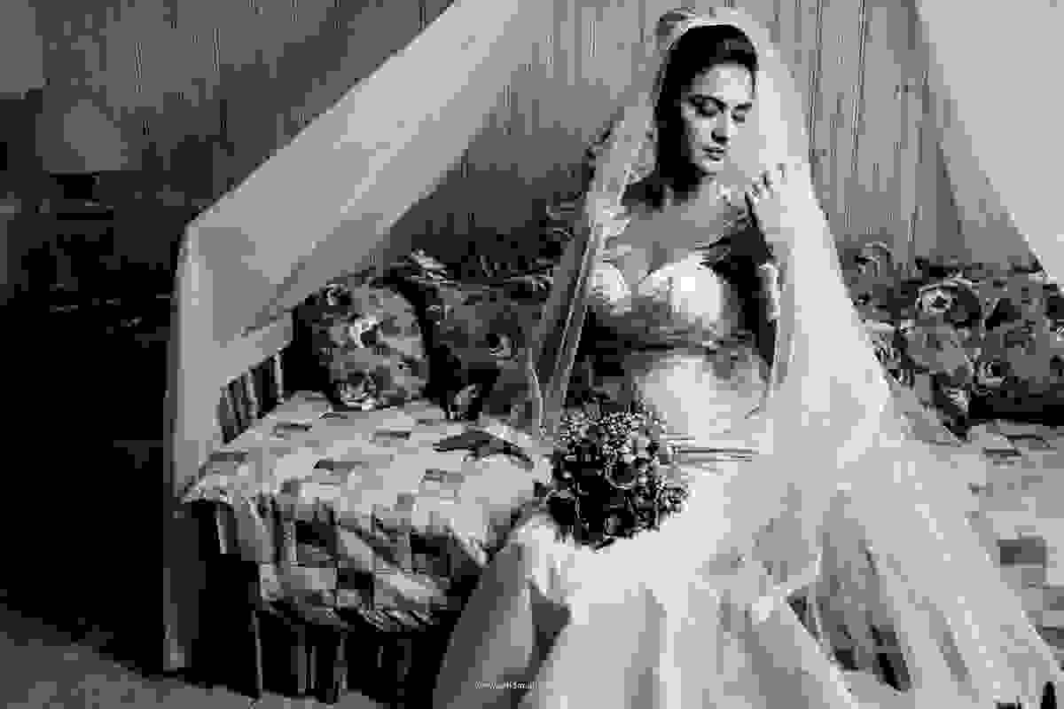 fotografia de noiva em preto e branco, casamento em brasilia