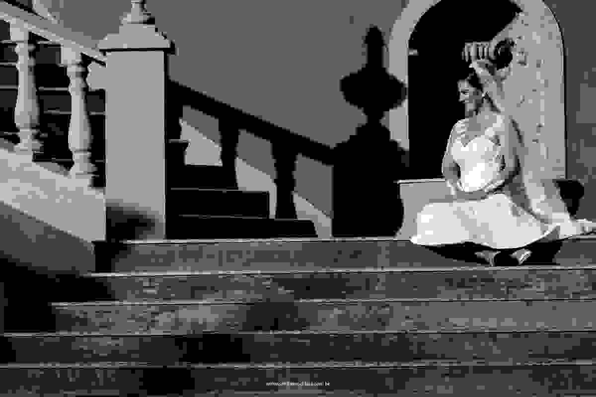fotografia de noiva no df, em vila giardini, noiva em preto e branco