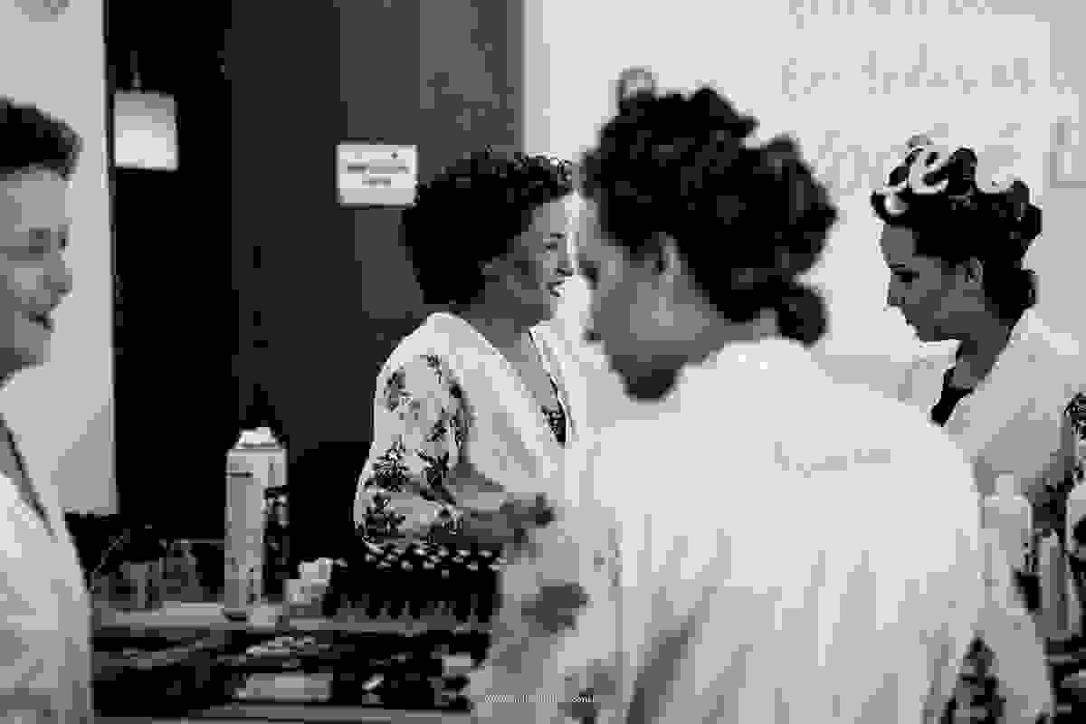 Making of da noiva, ela e sua mãe