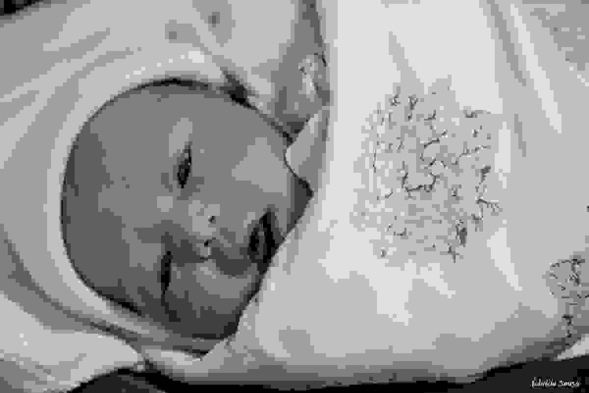retrato da babygirl Nina na maternidade