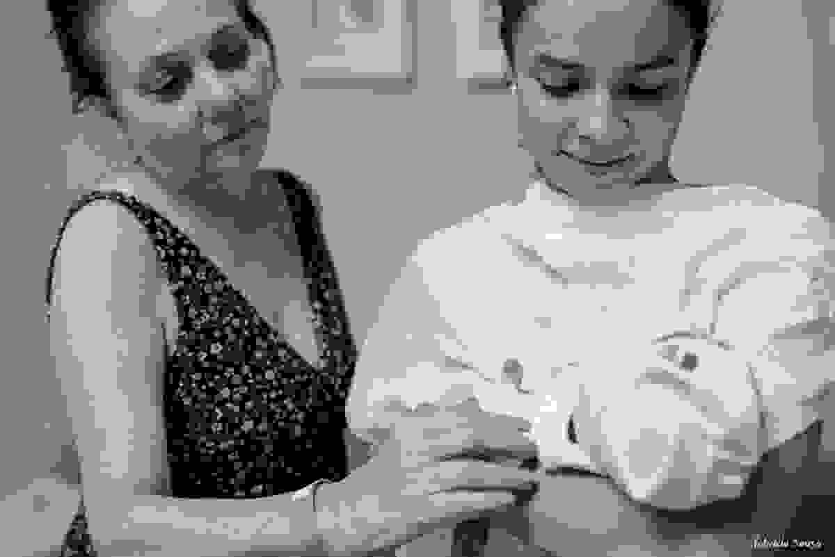 titia Isis e vovó Dulce babando