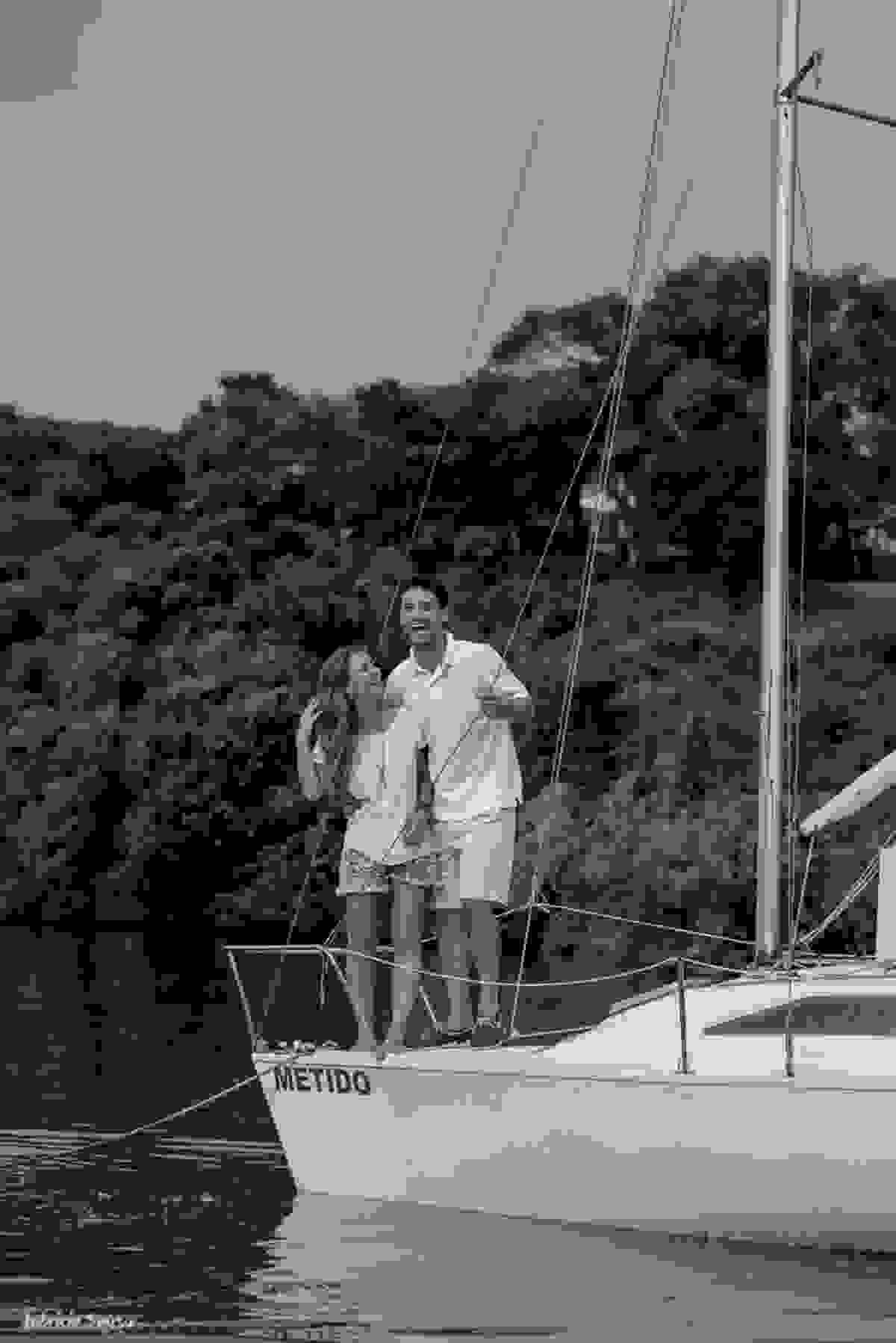 muitos sorrisos no veleiro Metido na lagoa da conceição em Floripa