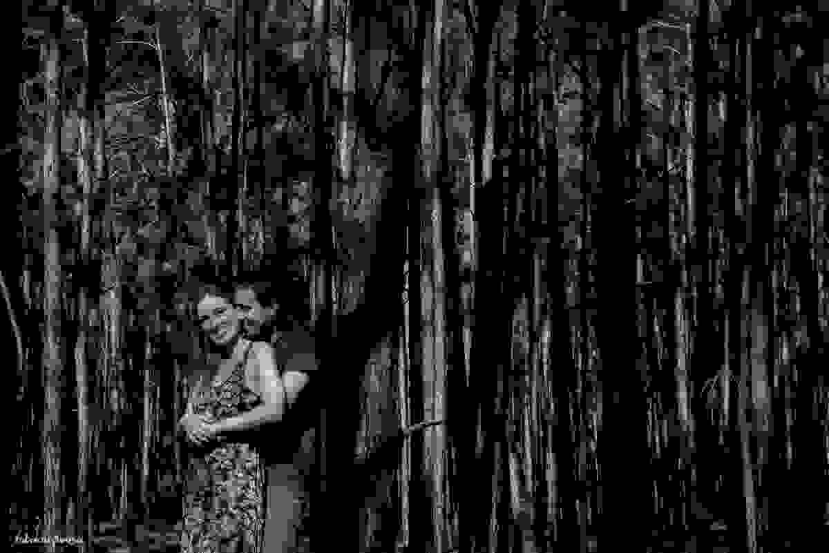 retrato preto e branco pareja casal Floripa