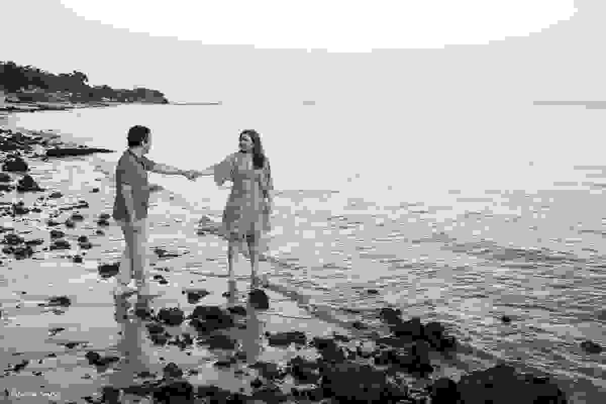 amanhecer em ensaio fotográfico pre casamento na ilha do mosqueiro praia do Paraíso