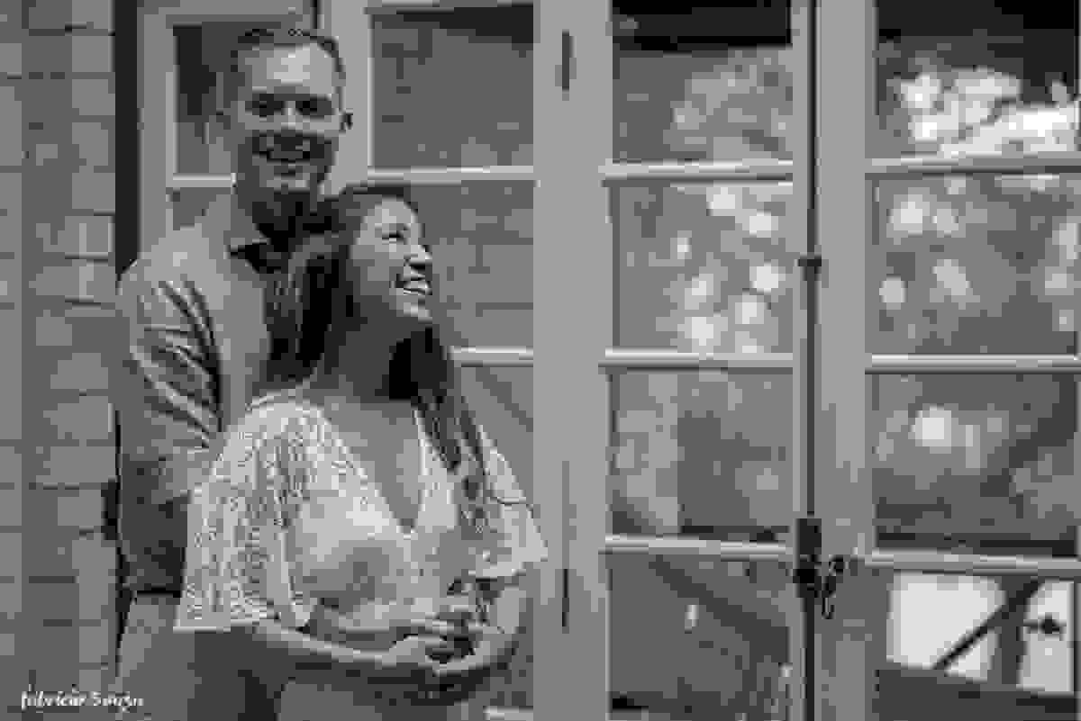 o casal em casa