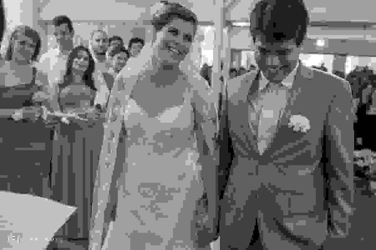 olhar apaixonado da noiva