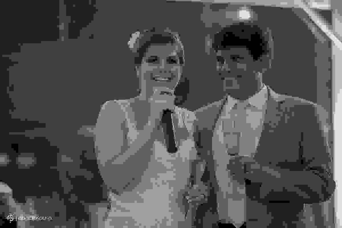 noiva agradece e discursa para os convidados