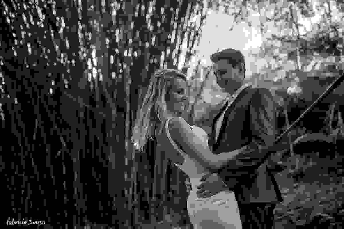 pós-casamento Helen e Jander - São João Batista/SC - trash the dress no bambuzal