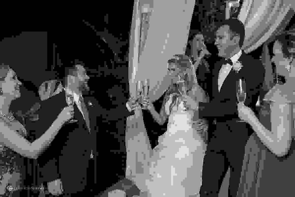 Chegada do casal à recepção